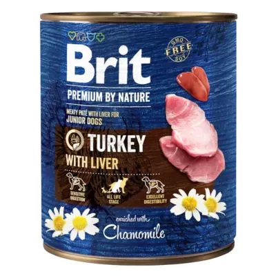 Brit Premium by Nature Junior Dog Turkey with Liver