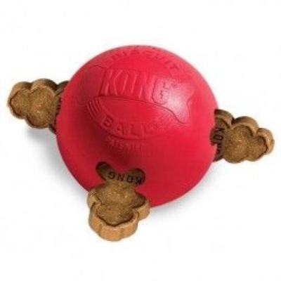 KONG Biscuit Ball Bola Porta-snacks, Vermelho