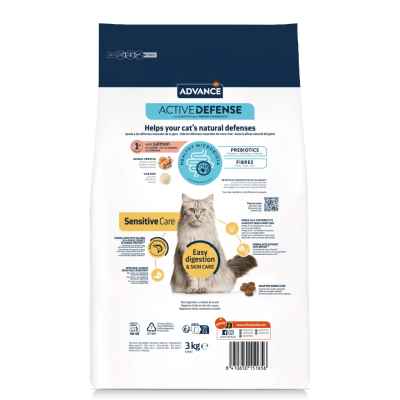 Advance Sensitive Adult Cat Salmão & Arroz