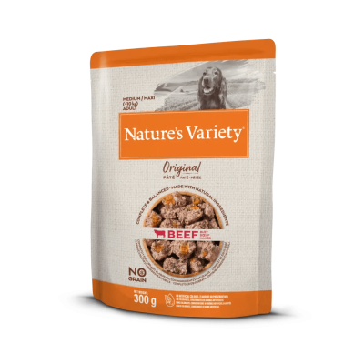 Nature's Variety Comida Húmida Original No Grain Medium/Maxi com Vaca