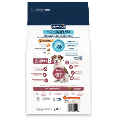 Advance Mini Senior +8 com Frango & Arroz Advance Mini Senior +8 com Frango & Arroz