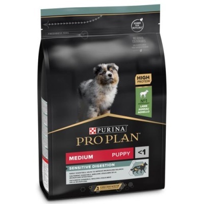 Purina Pro Plan Medium Puppy Sensitive Digestion com Borrego