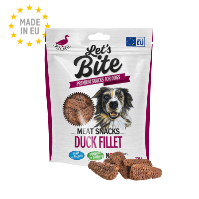 Brit Let's Bite Dog Meat Snacks Duck Fillet