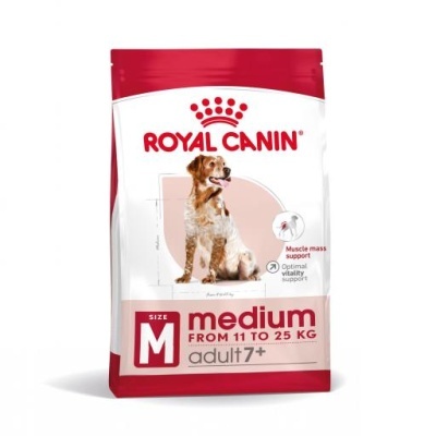 Royal Canin Medium Adult 7+ Ração Seca Cão Senior Raças de Tamanho Médio