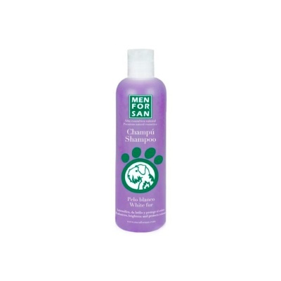 Men For San Champô para Cães de Pelo Branco