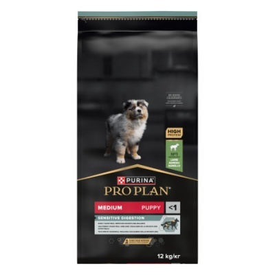 Purina Pro Plan Medium Puppy Sensitive Digestion com Borrego