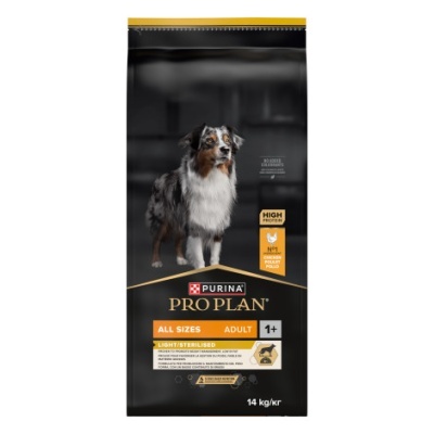 Purina Pro Plan All Size Adult Light/Sterilised - Frango