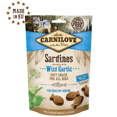 Carnilove Dog Soft Snack Sardines & Wild Garlic