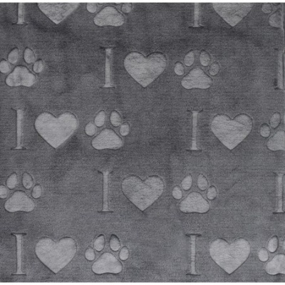 MANTA I LOVE PAWS 100x70cm