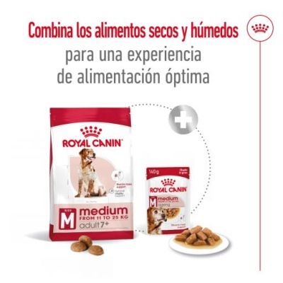 Royal Canin Medium Adult 7+ Ração Seca Cão Senior Raças de Tamanho Médio