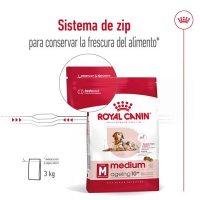 Royal Canin Medium Ageing 10+ Ração Seca Cão Idade Avançada Raças Tamanho Médio