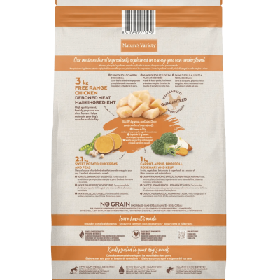 Nature's Variety Dog Selected No Grain Medium Maxi Adulto Frango Campo