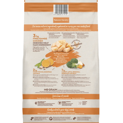 Nature's Variety Selected No Grain Puppy/Junior com Frango do Campo