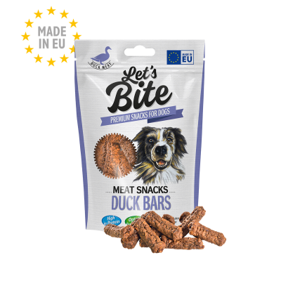 Brit Let's Bite Dog Meat Snacks Duck Bars