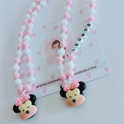 Colar Minnie glitter
