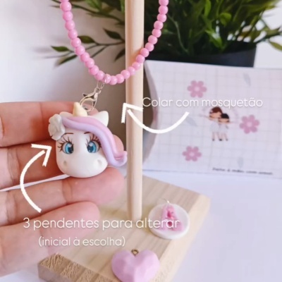 Pack colar (rosa fushia)