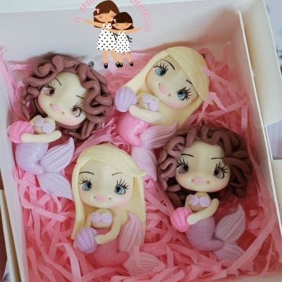 Pack 4 sereias (pendentes)