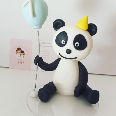 Topo de bolo Panda
