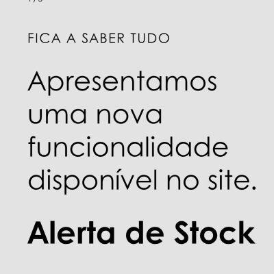 Fica a saber tudo - Alerta de Stock