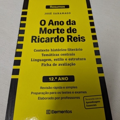 Resumos - O Ano da Morte de Ricardo Reis - José Saramago - 12.º ano
