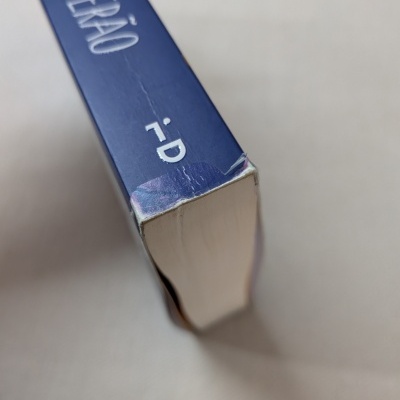 Livro capa azul com texto branco 'QUE VERÃO' e 7ºD no canto inferior