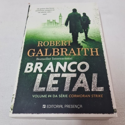 Robert Galbraith - Branco Letal Série Cormoran Strike - Livro 4 (Defeito na Capa)