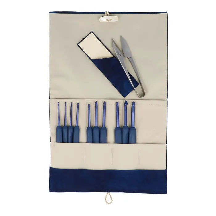 Tulip etimo blue luxury crochet hook and accessories set