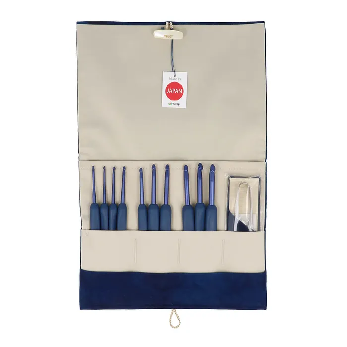 Tulip etimo blue luxury crochet hook and accessories set