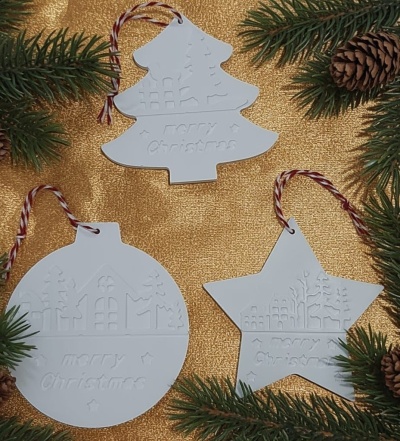 Pendulo de Gesso Pinheiro