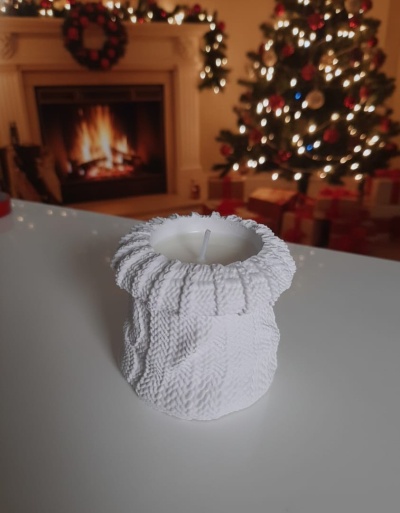 Saco de Natal com Vela