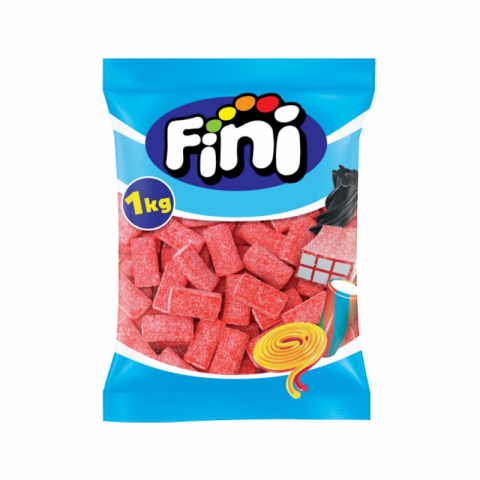 Gomas Fini Tijolos Morango Pica C/1KG