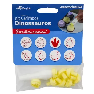 Kit Carimbos Dinossauros 2cm