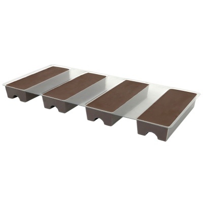 Forma silicone com chocolate