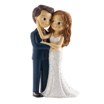 Dekora - Noivos Rosto no Rosto 16 cm