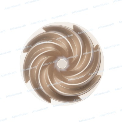 disco circular com espiral cinza em fundo branco