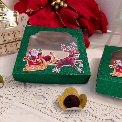 Caixa Pai Natal - PACK - 5 Caixas