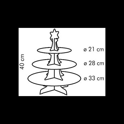 Suporte para Cupcakes  Natal - ( Ref2 ) und.