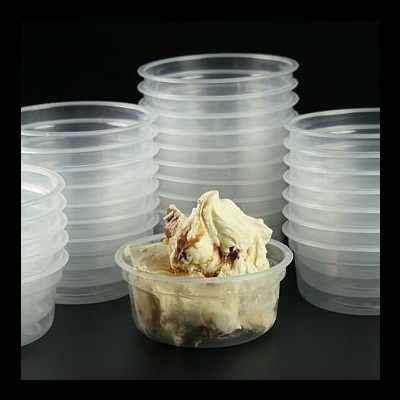 Taça Sobremesa Transparente 180ml c/ Tampa - ( pack 50 / Pack 100 )