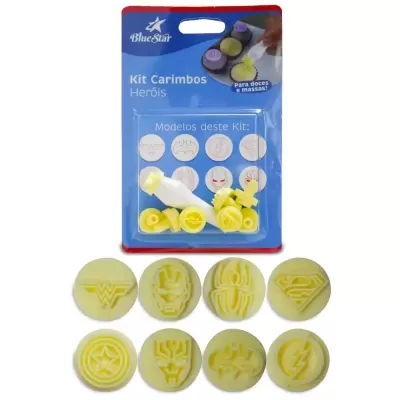 Kit Carimbos Heróis 1,5cm