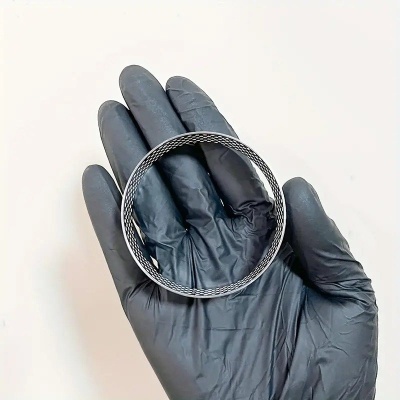 Molde Tarte Perfurados em Aço Inoxidável 8x2cm - und.