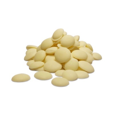 Pilha de pastilhas de chocolate branco