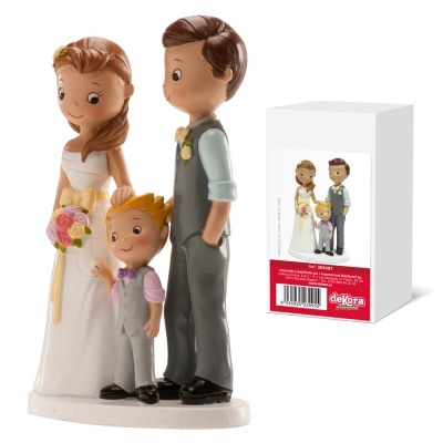 Dekora - NOIVOS "COM MENIN0" 16 CM