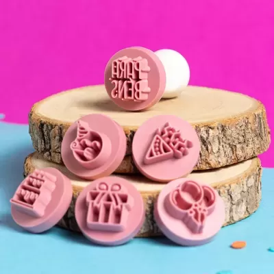 Kit Carimbos Parabéns (2 cm)