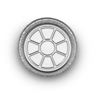 Formas Alumínio Redonda 950 ml (1025) c/ Tampa - (pack 25/ Pack 100)