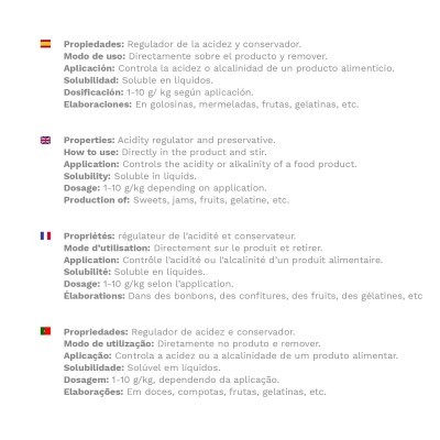 ÁCIDO CÍTRICO 400 GR