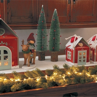 Caixa PANETONE CASINHA COM CORDÃO Pq. - und.