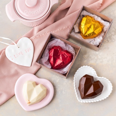 Molde em Silicone 8 Corações - Atlanticash