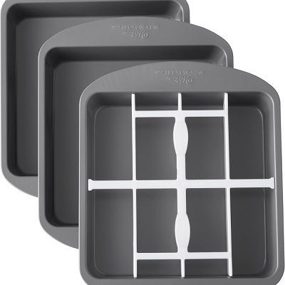 Conjunto de Formas de Bolo em Xadrez (Quadrada)