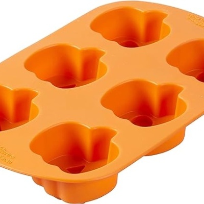 Forma em Silicone com Formato de Abóboras