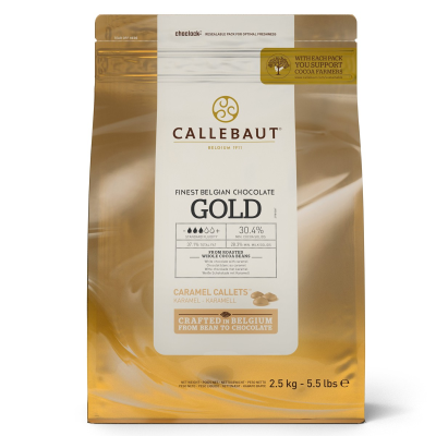 CALLETS DE CHOCOLATE CALLEBAUT GOLD - CARAMELO- 2,5 KG